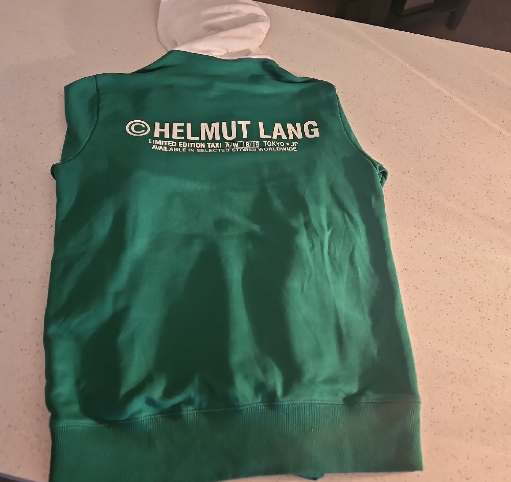 Helmut Lang Green and White Sweatshirt - Picture 3 of 6